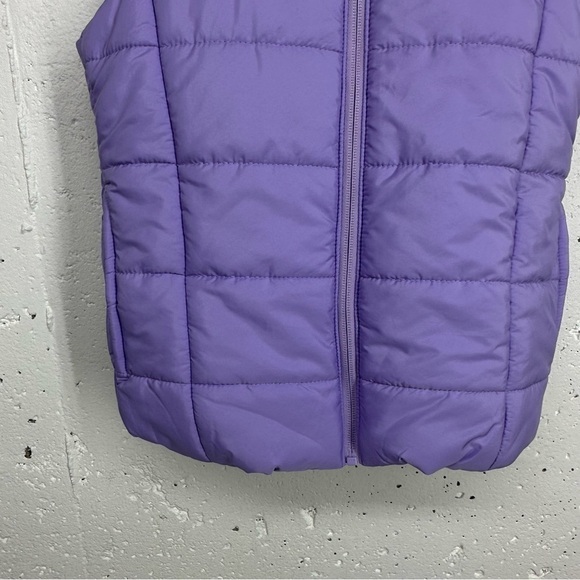 Puma Girls Youth size Small Purple Quilted Puffer Vest - Picture 4 of 10